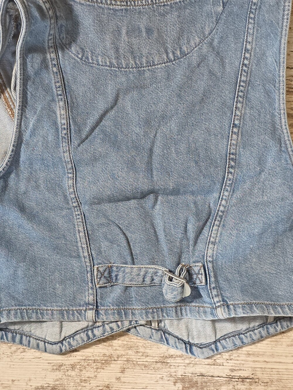 Aeropostale Denim Vest Size Large Blue Jean - Picture 6 of 8